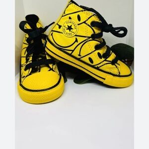 Infant Girls Boys Converse Happy Face  Chinatown Market Sneakers Shoes